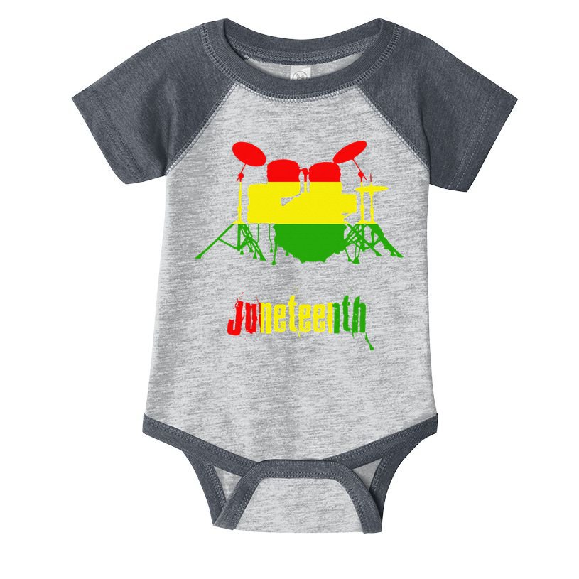 Drummer Juneteenth Day Black Pride History Love Music Drum Infant Baby Jersey Bodysuit
