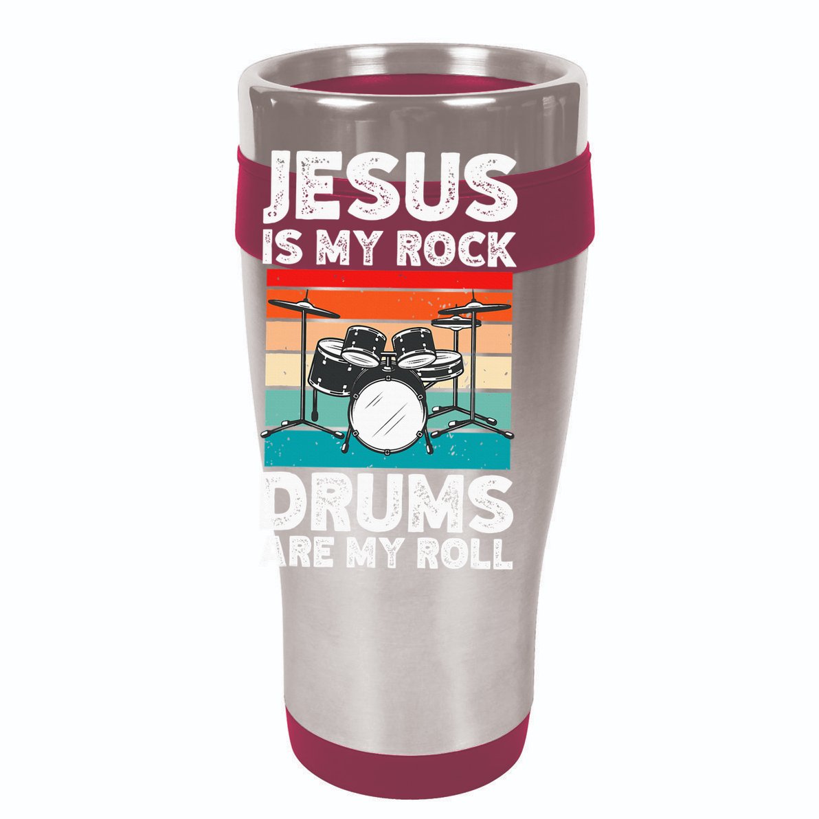 Drummer Jesus Drumming Drums Percussion Faith Christian Cooling Performance Crew T-Shirt