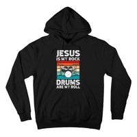 Drummer Jesus Drumming Drums Percussion Faith Christian Hoodie