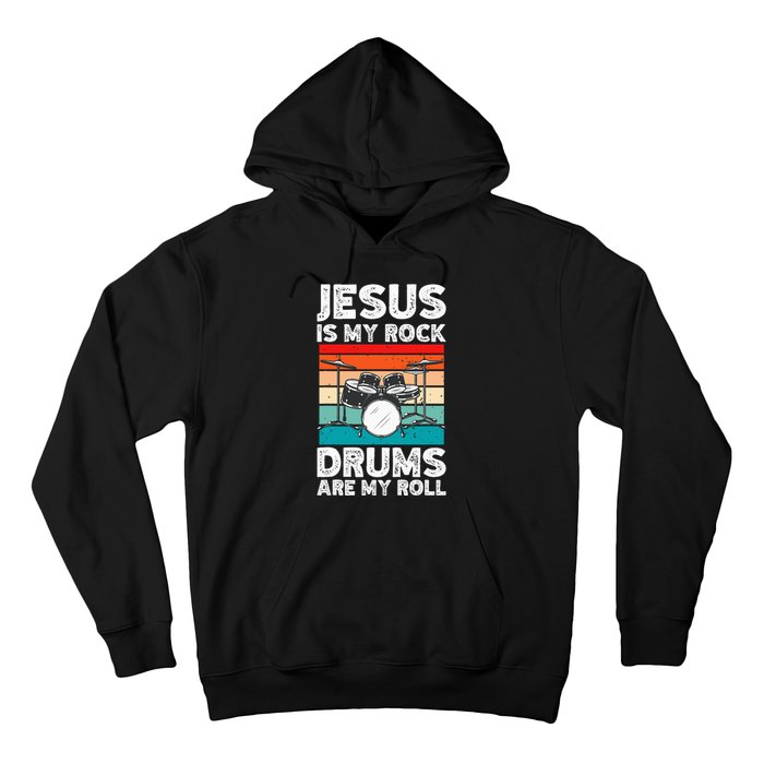 Drummer Jesus Drumming Drums Percussion Faith Christian Hoodie