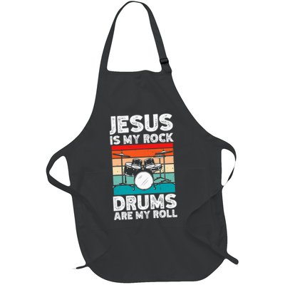Drummer Jesus Drumming Drums Percussion Faith Christian Apron