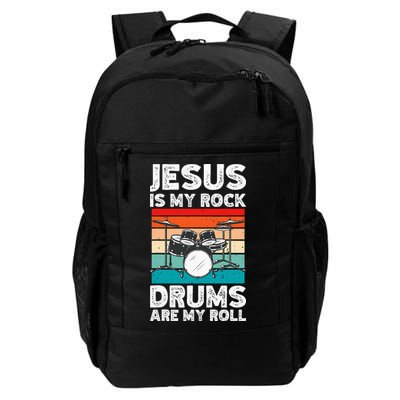 Drummer Jesus Drumming Drums Percussion Faith Christian Backpack