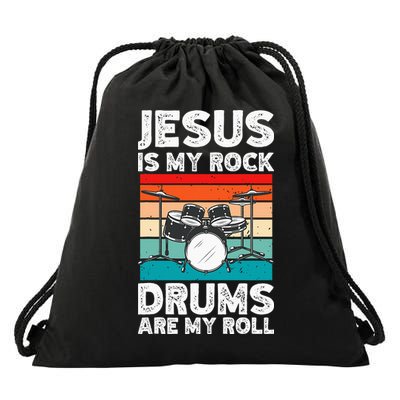 Drummer Jesus Drumming Drums Percussion Faith Christian Drawstring Bag