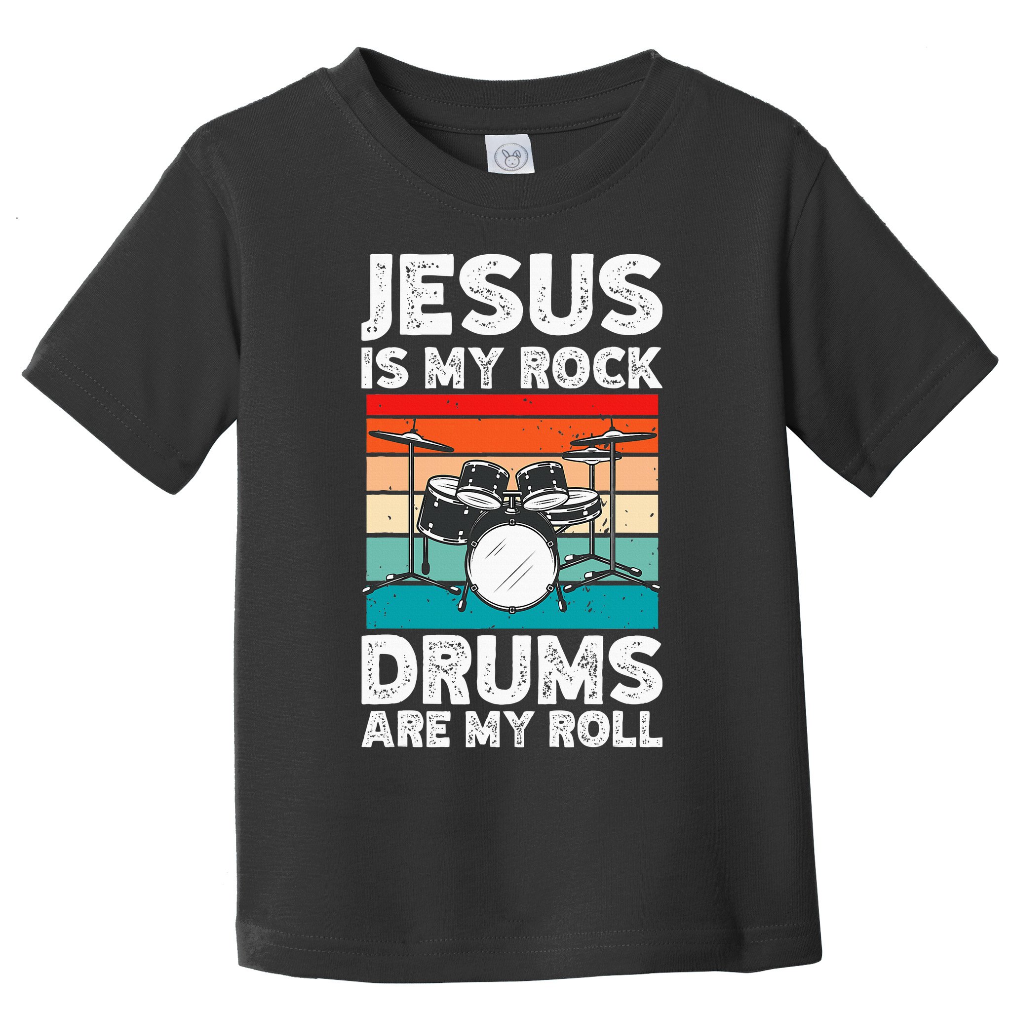Drummer Jesus Drumming Drums Percussion Faith Christian Toddler T-Shirt