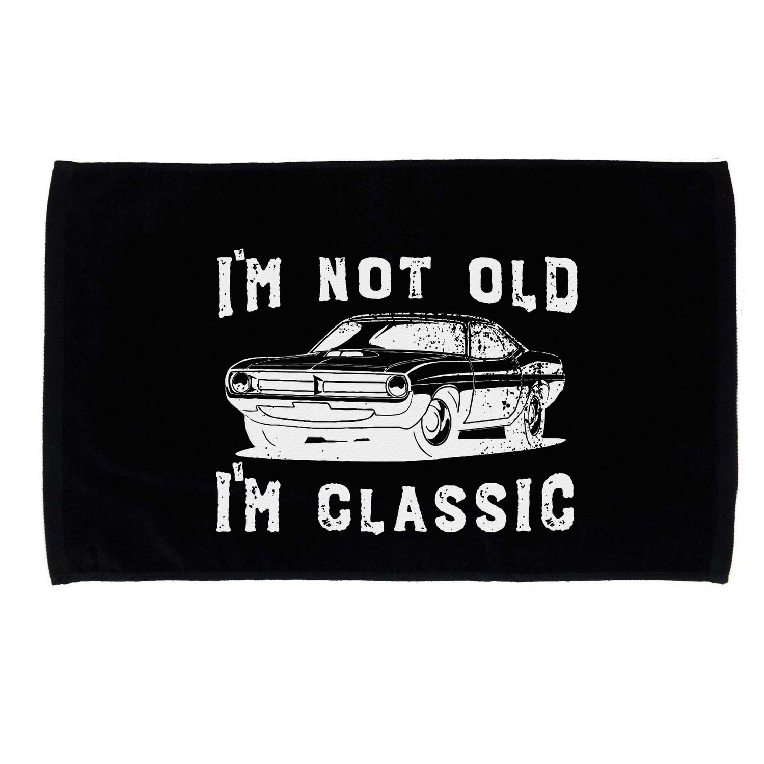 Dad Joke Design Funny I'm Not old I'm Classic Father's Day Microfiber Hand Towel