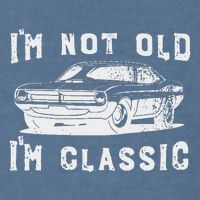 Dad Joke Design Funny I'm Not old I'm Classic Father's Day Garment-Dyed Sweatshirt
