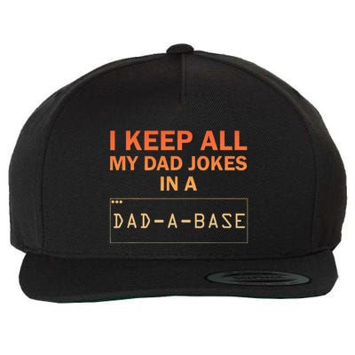 Dad Jokes Design For Dad Database Dad Joke Wool Snapback Cap