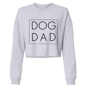 Dad Joke Design Funny Dog Dad Modern Father Meaningful Gift Cropped Pullover Crew