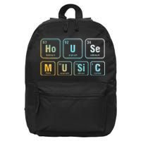 Disc Jockey DJ House Music Relaxing Electronic Music EDM 16 in Basic Backpack