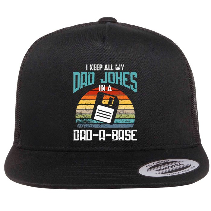 Dad Jokes Database Pun Best Dad Humor Flat Bill Trucker Hat