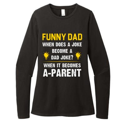 Dad Joke Funny Parent Quote Womens CVC Long Sleeve Shirt