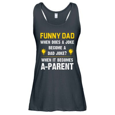 Dad Joke Funny Parent Quote Ladies Essential Flowy Tank