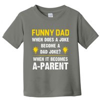 Dad Joke Funny Parent Quote Toddler T-Shirt