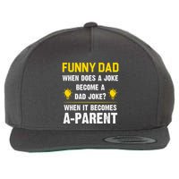Dad Joke Funny Parent Quote Wool Snapback Cap