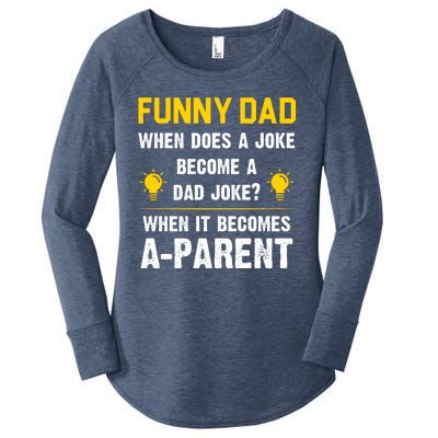 Dad Joke Funny Parent Quote Women's Perfect Tri Tunic Long Sleeve Shirt