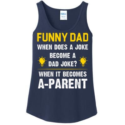 Dad Joke Funny Parent Quote Ladies Essential Tank