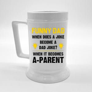 Dad Joke Funny Parent Quote Beer Stein