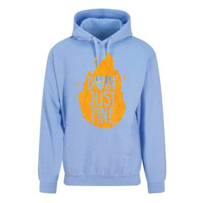 Doin Just Fine Unisex Surf Hoodie