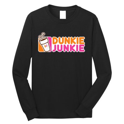 Dunkie Junkie Funny Coffee Lover Gift Long Sleeve Shirt