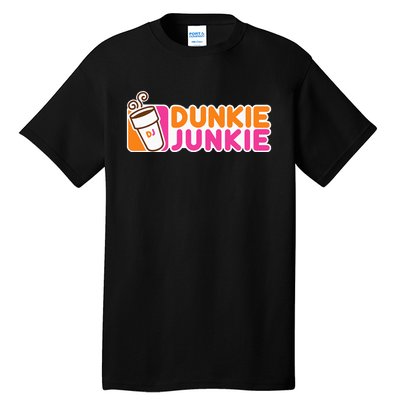 Dunkie Junkie Funny Coffee Lover Gift Tall T-Shirt