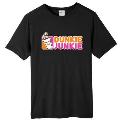 Dunkie Junkie Funny Coffee Lover Gift Tall Fusion ChromaSoft Performance T-Shirt