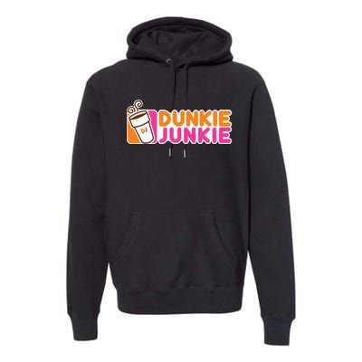 Dunkie Junkie Funny Coffee Lover Gift Premium Hoodie