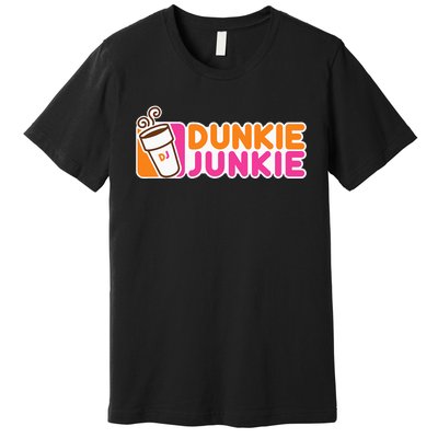 Dunkie Junkie Funny Coffee Lover Gift Premium T-Shirt