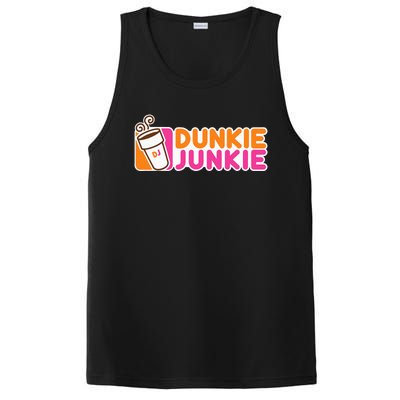 Dunkie Junkie Funny Coffee Lover Gift PosiCharge Competitor Tank