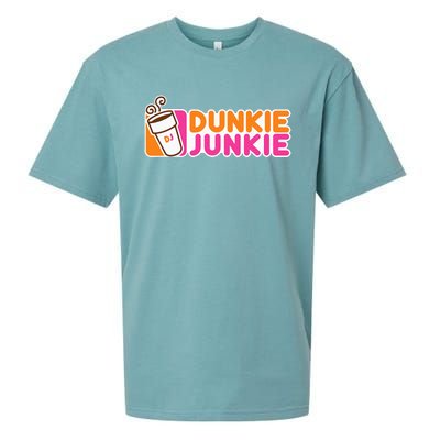 Dunkie Junkie Funny Coffee Lover Gift Sueded Cloud Jersey T-Shirt