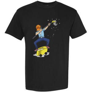 Dabbing Janitor Funny Dancing Gift For Custodian Garment-Dyed Heavyweight T-Shirt