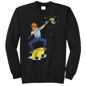 Dabbing Janitor Funny Dancing Gift For Custodian Tall Sweatshirt