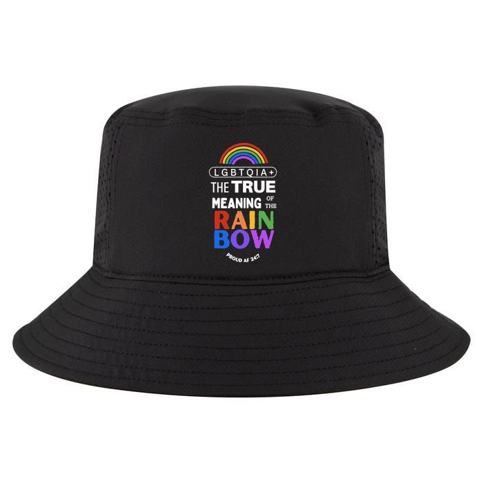 Dr. Jebra Faushay Lgbtqia+ The True Meaning Of The Rain Bow Cool Comfort Performance Bucket Hat