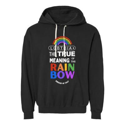 Dr. Jebra Faushay Lgbtqia+ The True Meaning Of The Rain Bow Garment-Dyed Fleece Hoodie