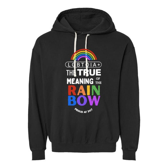 Dr. Jebra Faushay Lgbtqia+ The True Meaning Of The Rain Bow Garment-Dyed Fleece Hoodie