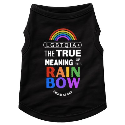 Dr. Jebra Faushay Lgbtqia+ The True Meaning Of The Rain Bow Doggie Tank