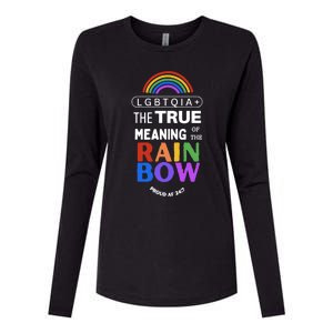 Dr. Jebra Faushay Lgbtqia+ The True Meaning Of The Rain Bow Womens Cotton Relaxed Long Sleeve T-Shirt