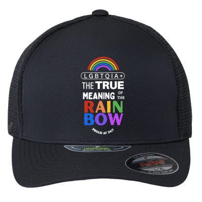 Dr. Jebra Faushay Lgbtqia+ The True Meaning Of The Rain Bow Flexfit Unipanel Trucker Cap