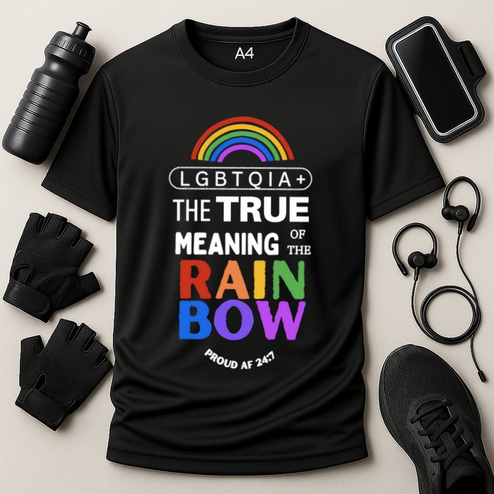 Dr. Jebra Faushay Lgbtqia+ The True Meaning Of The Rain Bow Performance Shirt