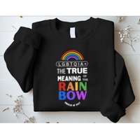 Dr. Jebra Faushay Lgbtqia+ The True Meaning Of The Rain Bow Sweatshirt