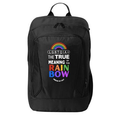 Dr. Jebra Faushay Lgbtqia+ The True Meaning Of The Rain Bow City Backpack