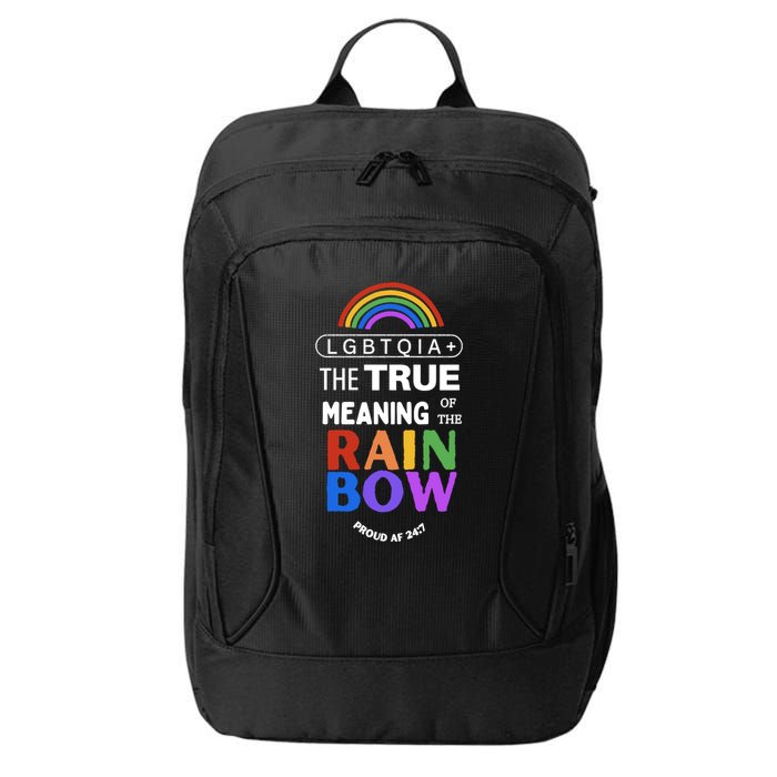 Dr. Jebra Faushay Lgbtqia+ The True Meaning Of The Rain Bow City Backpack