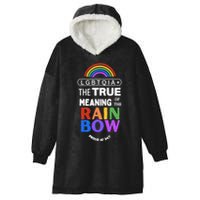 Dr. Jebra Faushay Lgbtqia+ The True Meaning Of The Rain Bow Hooded Wearable Blanket