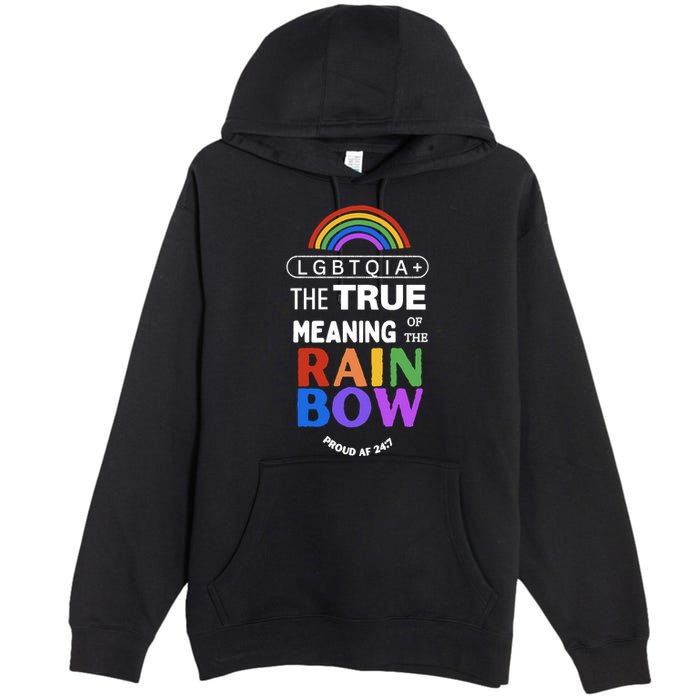 Dr. Jebra Faushay Lgbtqia+ The True Meaning Of The Rain Bow Premium Pullover Hoodie