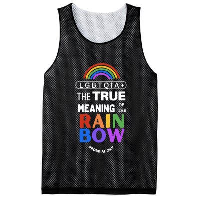 Dr. Jebra Faushay Lgbtqia+ The True Meaning Of The Rain Bow Mesh Reversible Basketball Jersey Tank