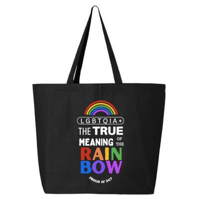 Dr. Jebra Faushay Lgbtqia+ The True Meaning Of The Rain Bow 25L Jumbo Tote