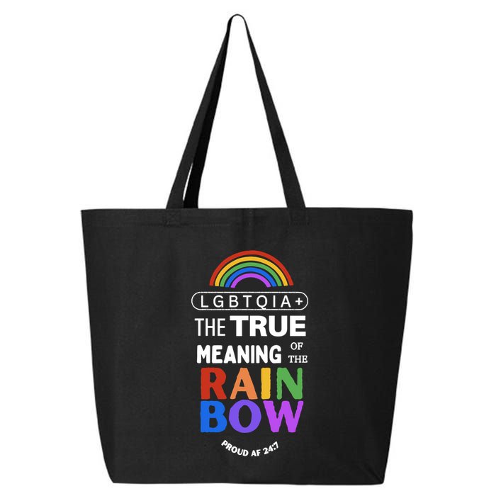 Dr. Jebra Faushay Lgbtqia+ The True Meaning Of The Rain Bow 25L Jumbo Tote