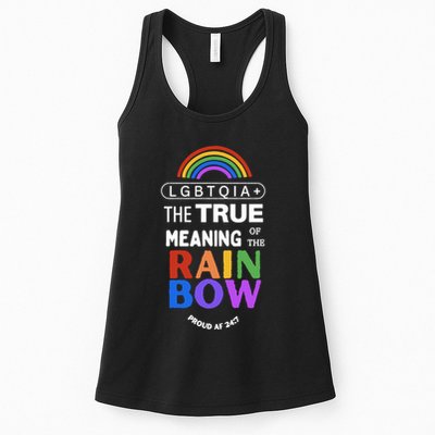 Dr. Jebra Faushay Lgbtqia+ The True Meaning Of The Rain Bow Womens Tank Top