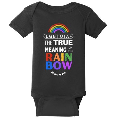 Dr. Jebra Faushay Lgbtqia+ The True Meaning Of The Rain Bow Baby Bodysuit