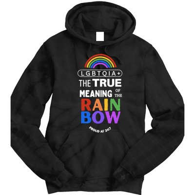 Dr. Jebra Faushay Lgbtqia+ The True Meaning Of The Rain Bow Tie Dye Hoodie