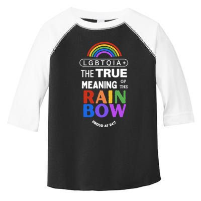 Dr. Jebra Faushay Lgbtqia+ The True Meaning Of The Rain Bow Toddler Fine Jersey T-Shirt